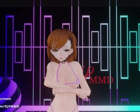 Sexy NUDE Misaka Love Dive Blender MMD 1520