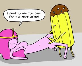 Princess Bubblegum Fucks a Banana Guard - Adventure Time Porn Parody