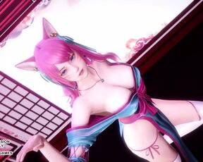 IU - LILAC Spirit Blossom Ahri Sexy Kpop Dance League Of Legends Uncensored Hentai