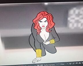 Black Widows Tits Pop Out (Sneak Preview) Avengers Cartoon Sex