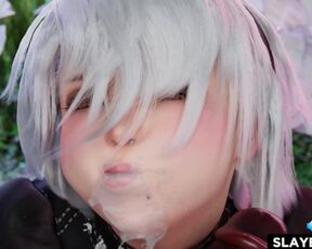 2B is such a cumslut (Nier Automata game 3d animation loop with sound)