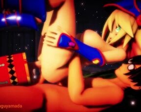 MMD R18 Dark Magician Girl Threesome