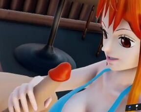 Nami One Piece sexy big ass suck