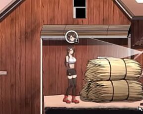 Cute lady has sex with men in a village in Dark side fantasy hentai erotic game