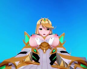 mythra Xenoblade 2 3D HENTAI 3/5