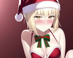 hot blond padoru christmas hentai compilation