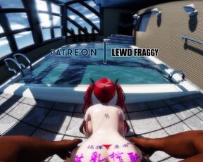 Azur Lane - Honolulu Pool Doggy [4K VR UNCENSORED HENTAI]