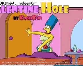 The Simpsons - Marge Fucked on valentines Comic Porn Parody