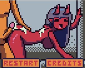 Pixel Art Porn Red Demand getting Hard Anal Fuck