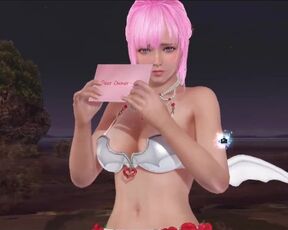 Dead or Alive Xtreme Venus Vacation Fiona Valentine's Day Pose Cards Fanservice Appreciation