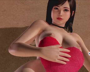 Dead or Alive Xtreme Venus Vacation Kokoro Valentine's Day Heart Cushion Pose Nude Mod Fanservice Ap