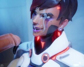 Overwatch Sombra Blowjob Facial