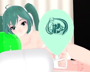 Miku and helium balloon pop | Imbapovi