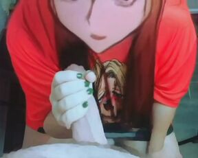 Snapchat blowjob anime girl sucking her boyfriend's big cock.