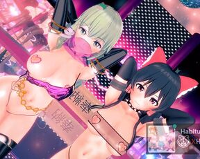 Touhou Project Series Hai Phut Hon In Sexy Bdsm Reimu Hakurei And Sanae Kochiya mmd r18 3d hentai fuck