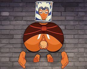 Ahsoka Bondage Stuck In A Wall - Hole House