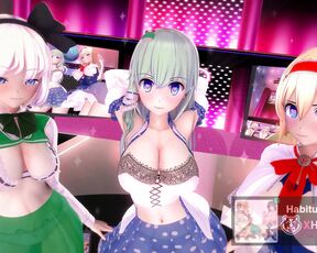 mmd r18 Hypnotic Youmu Sanae de Ghost Dance Kai sexy babe 3d hentai