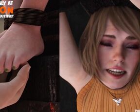 Ashley Tickled Resident Evil 4 Remake by Leon pt1