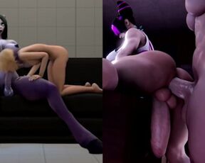 FUTANARI On Girl - Split Screen Compilation #11