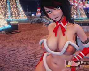 mmd r18 Lupin RubyRose Bikini Santa Outfit sexy bitch anal gape milf 3d hentai