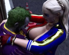 The Joker Fucks Harley Quinn in dirty Alley way