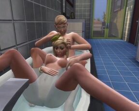 Nancy Landgraab Gets fucked in the bath by Bob Landgraab in the sims 4