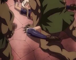 Hentai parody group sex with orcs