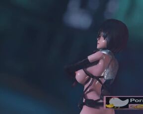 mmd r18 Bunny Style Tara Mikasa Ackerman 3d hentai