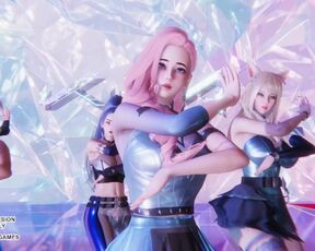 [MMD] MAVE - PANDORA Sexy Kpop Dance KDA Ahri Akali Kaisa Seraphine Evelynn League Of Legends 4K