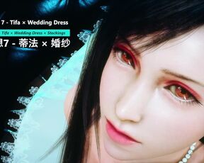 Final Fantasy 7 - Tifa × Wedding Dress × Stockings - Lite Version