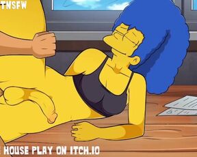 Marge Simpson And Raven Fucked On Their Side With Futa Dick - Hole House