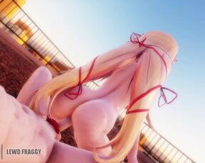 Hololive - Akai Haato Sunset Roof Riding