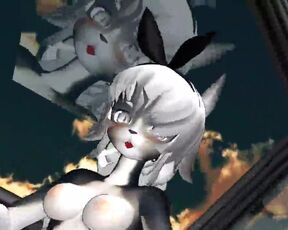 MMD furry girls