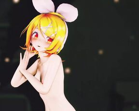 Rin Dancing + Gradual Undressing (3D HENTAI)