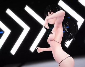 Sexy Schoolgirl Dancing + Gradual Undressing (3D HENTAI)