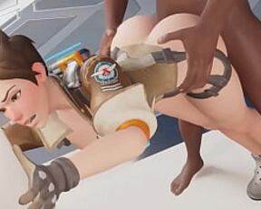 Tracer being fucked from behind