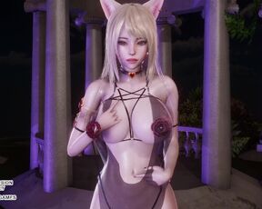 [MMD] JISOO - FLOWER Ahri Sexy Kpop Dance League of Legends Uncensored Hentai 4K 60FPS