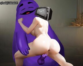 Grimace X Tv Woman Skibidi Toilet Porn hentai