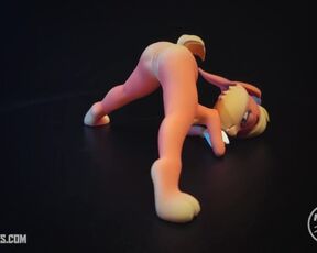 Lola bunny jack o pose resin figure