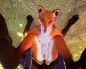 Grab Her by the Tail and Fuck Her in the Ass with BBC Furry Fox Yiff 3D PoV Hentai