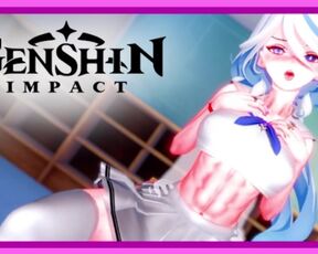 Genshin Impact - Focalors in school uniform