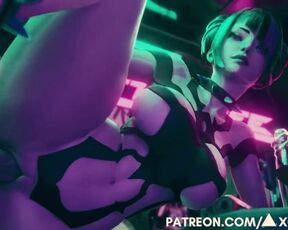 JURI-HAN SEX PARTY! | Street Fighter 3D Animation |