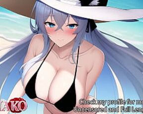 [ASMR Audio & Video] I get so WET and HORNY on are Beach Date!!!! My outfit gets so slippery it CUMS right OFF!!!! VTUBER Roleplay!!