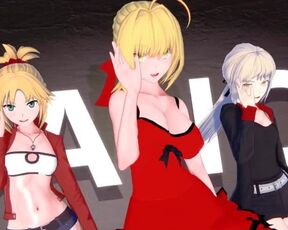 【KKS／MMD】【I'm ill】 モードレッド ネロ・クラウディウス セイバーオルタ【Fate/Grand Order】