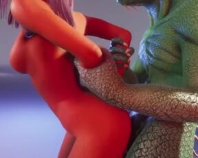 SEX WITH A LIZARD REPTILE FILLED WITH SEMEN MILK