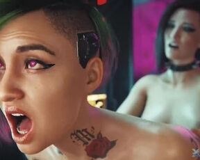 Futa V taking Judy Alvarez from behind creampie Rule 34 Animation (Rescraft) [Cyberpunk 2077]