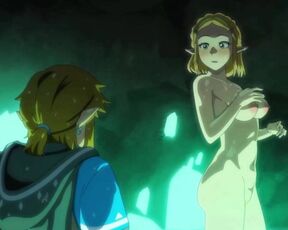 Zelda's bath time has a suprise visitor Hentai Uncensored