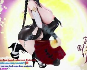 Ying Zhao Aether Gazer Hentai Undress Dancing Big Boobs Bouncing Chinese Girl MMD 3D