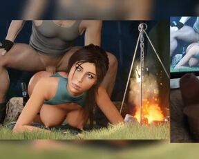 Lara Croft does Anal Doggystyle