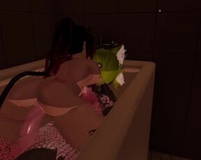 Bath time with Master @Ezzie_Bunnie ???? Would you like a bath with me?